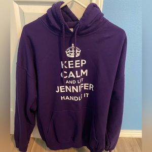 Women’s purple hoodie